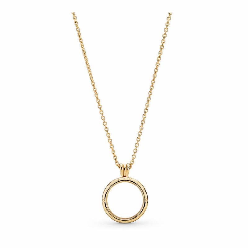 Pandora Australia Shine™ Floating Locket Necklace - 18ct Gold Plated | TBMSGU765